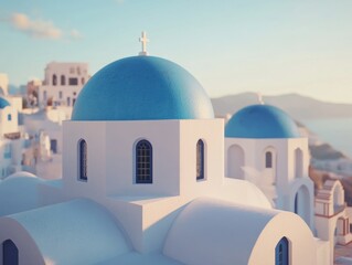 Church with blue dome