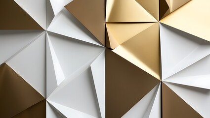 Obraz premium Contemporary 3D Geometric Wall Art: Set of Three Panels