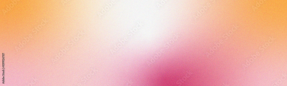 Aufkleber Digital grainy gradient with colorful soft noise effect. Vintage Grunge Texture Pattern in pink and orange Tones for Artful Wallpaper. Gradient blur, noise, grain, texture abstract background design.	