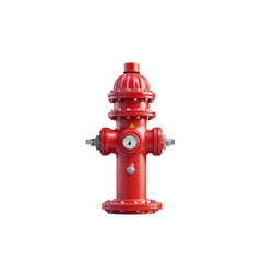 A Vibrant Red Fire Hydrant: Symbol of Safety and Preparedness in Urban Landscapes &ndash; Ready to Respond to Emergencies and Protect Communities from Fire Hazards Everywhere.