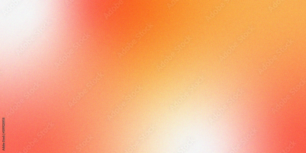 Poster Abstract pink orange grainy gradient noise texture effect. Beautiful colored abstract texture background. Textured with rough grain, and bright spots. Empty space grunge banner poster backdrop bg.	