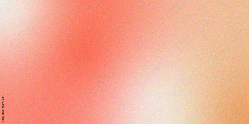 Aufkleber Abstract pink orange grainy gradient noise texture effect. Beautiful colored abstract texture background. Textured with rough grain, and bright spots. Empty space grunge banner poster backdrop bg.	