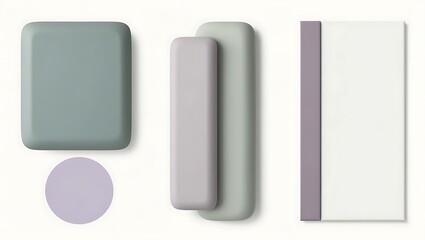 Modern 3D Abstract Wall Panels: Trio of Artistic Designs for Stylish Interiors