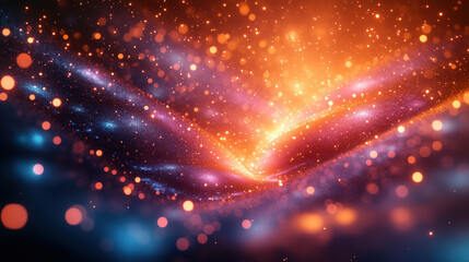 Fototapeta premium Radiant Abstract Holiday Background with Blurred Rays