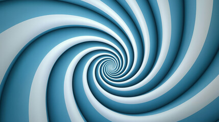 Fototapeta premium Abstract Blue Swirl Pattern in Spiral Motion for Creative Design Backgrounds