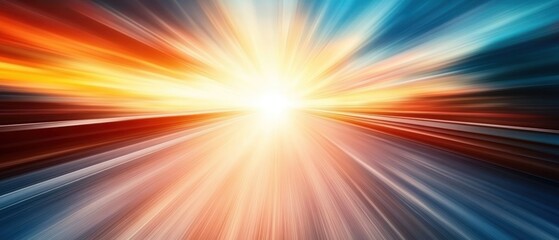 Obraz premium Abstract burst of light creating a dynamic, energetic atmosphere.