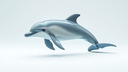 Obraz premium Leaping Dolphin Ocean Mammal Aquatic Wildlife D Render
