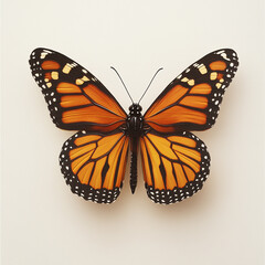 Obraz premium Close-up of a danaus plexippus (monarch butterfly)