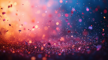 Shimmering Festive Confetti Abstract Background
