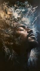 Abstract Surreal Portrait: A Journey into Inner Peace