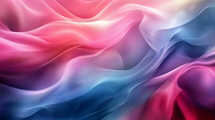 Obraz premium Abstract Colorful Swirling Fabric Waves Design