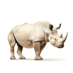 Obraz premium Rhino encounter in nature wildlife photography outdoor adventure close-up view conservation awareness