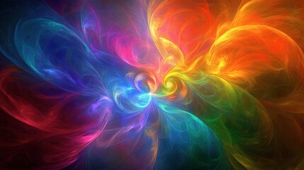 Colorful Abstract Swirl Design Background