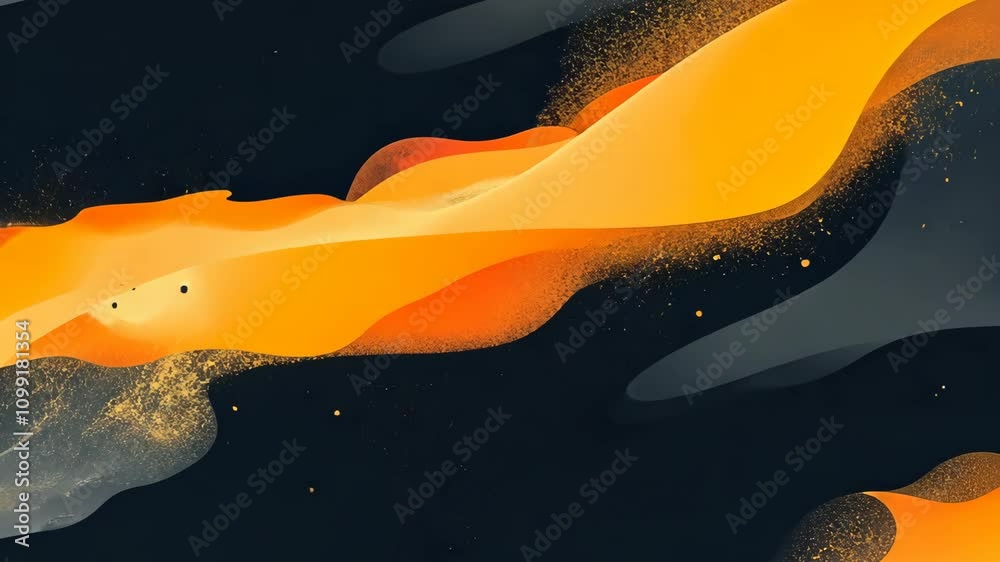 Wall mural abstract wave design with flowing curves and light texture