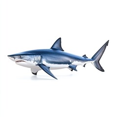 Fototapeta premium Predatory action of a shark underwater habitat marine animal photography ocean environment close-up view aquatic life concept