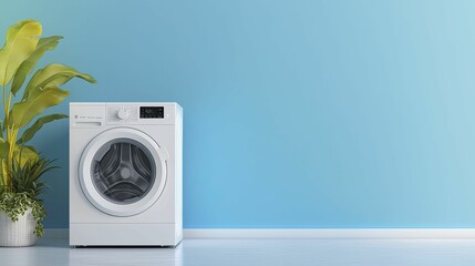 Ventless clothes dryer with seamless integration, energy-efficient heat pump technology, and radiant color-changing panels in a high-tech loft.