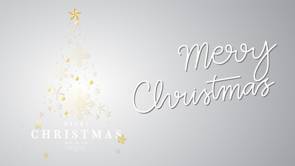 Obraz premium Merry Christmas and happy new year background, Merry Christmas festive holiday saying in beautiful handwriting, Christmas element . Vector illustration EPS10.