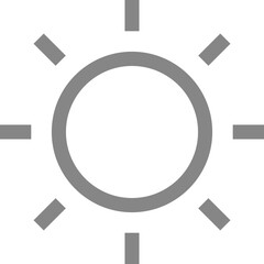 Fototapeta premium Bright sun symbol representing warmth and optimism during a clear day