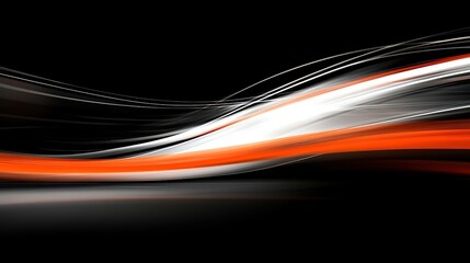 Abstract Flowing Light Trails on a Dark Background Creating an Artistic and Dynamic Visual Experience for Backgrounds and Design Projects