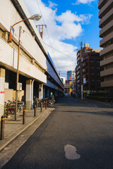 Obraz premium [OSAKA]Osaka's representative retro drinking district, A nostalgic Osaka scene, Temma, Japan