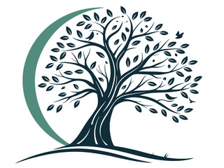 vector tree silhouette