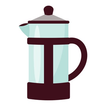 Coffee Equipment Illustration - French Press Maker
