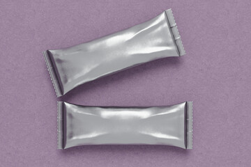 Blank Promotional Candy Double Pack For mockup and Branding, 3d render illustration V1