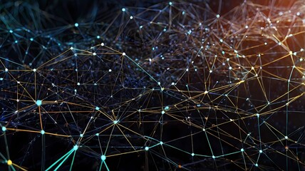 Technology background, Abstract line network