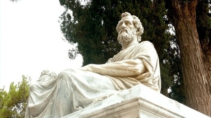 Obraz premium Greek philosopher statue