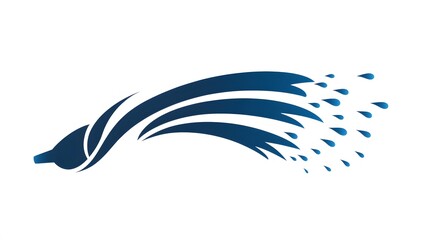 Abstract water spray design.