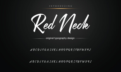 Hand drawn vector alphabet. signature script font. Elegant Signature Font. Best Alphabet Beautiful Calligraphy Signature Font lettering