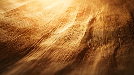 Golden textured background, sunlit wood grain surface.