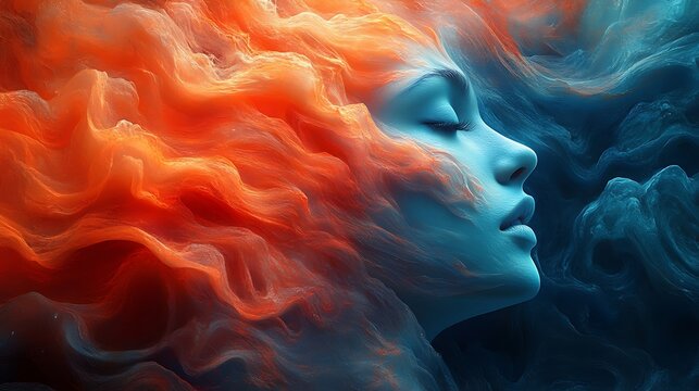 A detailed image showcasing the positive states of mind: happiness, calmness, and contentment 