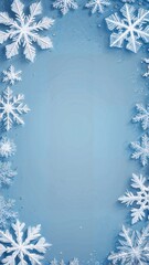 christmas background with snowflakes