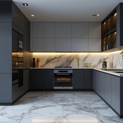 modern kitchen interior