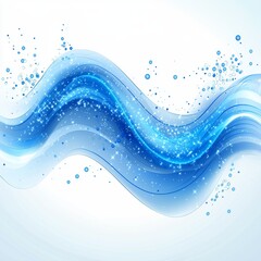 Fototapeta premium Elegant Hand-Drawn Wave with Curved Design Elements