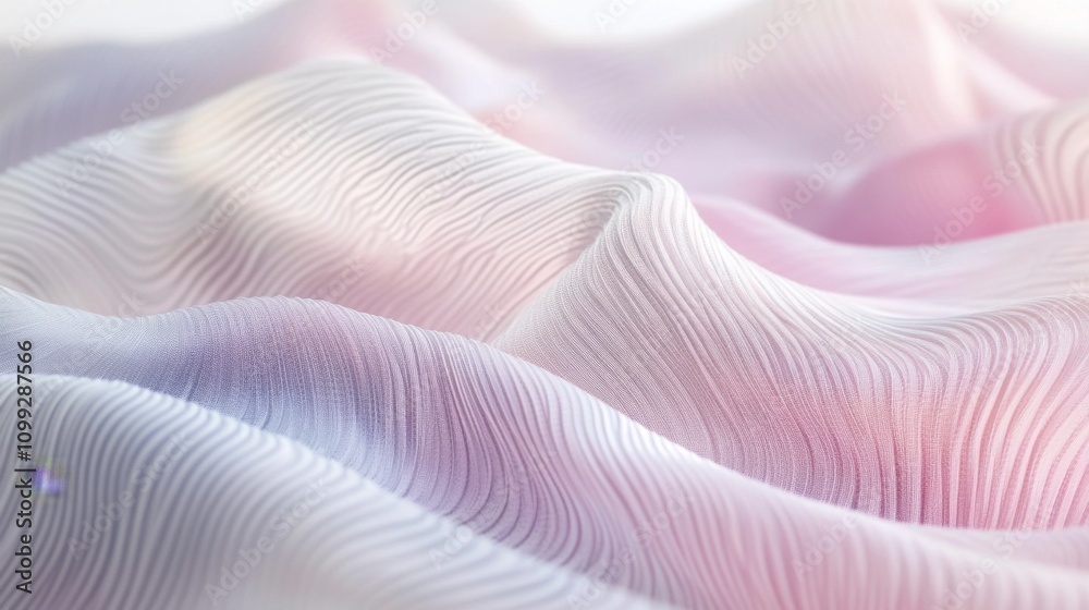 Aufkleber soft fabric waves in light pink and white shading patterns