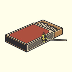 matchbox vector drawing