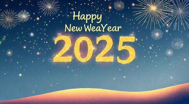Cheers to 2025! 🎉 A Happy New Year Animation