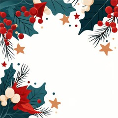 Naklejka premium Christmas element decoration holiday home graphic design festive environment colorful viewpoint seasonal concept