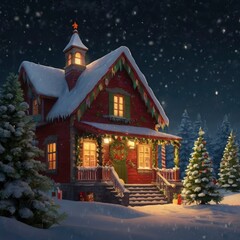 Fototapeta premium Christmas tree with presents