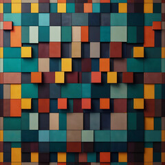 Square shape pattern illustration, geometric square design