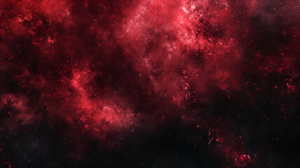 Obraz premium Dark red galaxy background with nebula
