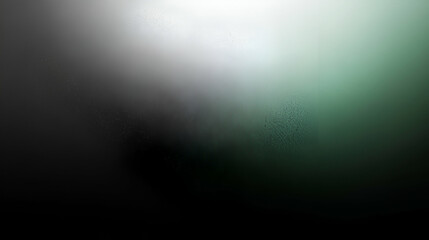 Fototapeta premium Dark background with green and white light blur