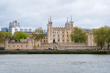 His Majesty's Royal Palace and Fortress of the Tower of London, or The Tower of London, historic castle on the north bank of the River Thames in central London, England