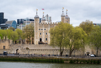 His Majesty's Royal Palace and Fortress of the Tower of London, or The Tower of London, historic castle on the north bank of the River Thames in central London, England