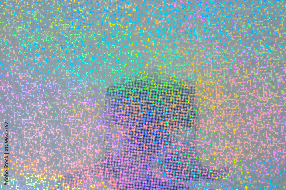Wall mural holographic rainbow foil iridescent texture abstract hologram background