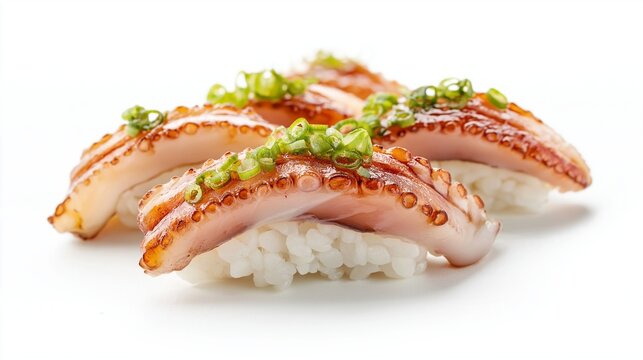 Octopus Tako nigiri sushi