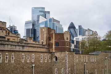 His Majesty's Royal Palace and Fortress of the Tower of London, or The Tower of London, historic castle on the north bank of the River Thames in central London, England