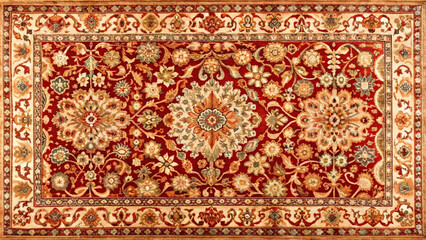 Old Persian Red Carpet Design
